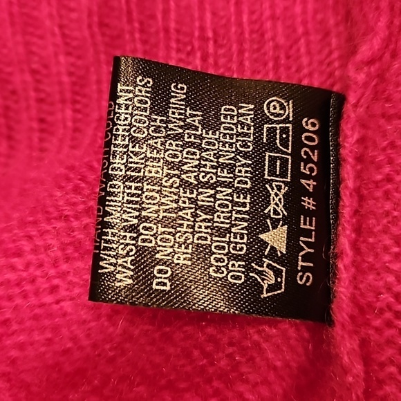 💕360 CASHMERE💕 Jessa Boatneck Cardigan ~ Dark Pink 100% Cashmere Large L NWT - Picture 9 of 12